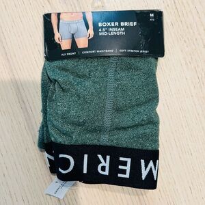 American Eagle Boxer Brief Men's 4.5" inseam mid length green size XL